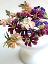 ヴィンテージ　布花　コサージュパーツ  
