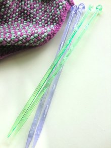 他の写真2: きれいな色の編み棒 　クリアーカラー