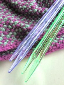 他の写真3: きれいな色の編み棒 　クリアーカラー