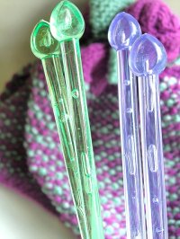 きれいな色の編み棒 　クリアーカラー