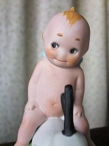 ウサギの背に乗って　アクションキューピー　ビスク
