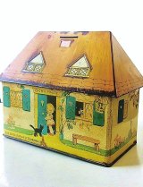 ルーシーアトウェルのビスケット缶　貯金箱
