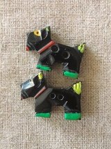 ハンドカーブのテリア　ベークライトボタン