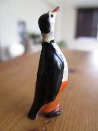 キャドバリー　燕尾服のペンギン　英国　アンティークミニチュア　