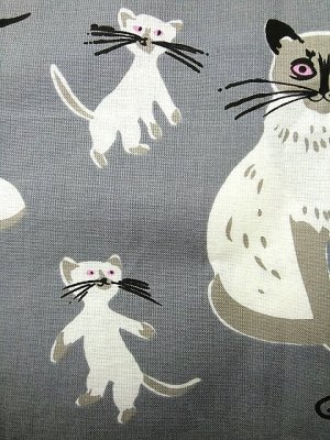 画像3: コットン生地　猫柄　タミー　キーフ　ＴＡＭＭＩＳ　ＣＡＴＳ　リプロ　