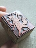 きつねのスタンプ　プリンターブロック　英国