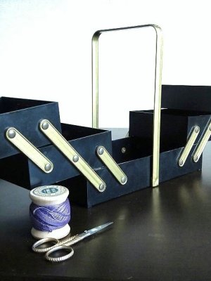 画像4: ソーイングボックス　フォールディングタイプ　裁縫箱　