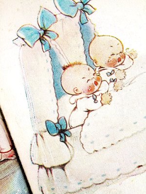 画像4: 白いわんこと女の子・ベビー　アトウェル　カード　　