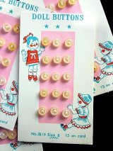 ミニチュアボタン　ドール用サイズ　オリジナルカード　