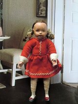 ドールハウスの住人　おさげ髪の女の子　ドイツ　　　