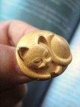スリーピングキャット　メタルボタン