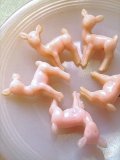 バンビのボタン　ピンクのこじか　　
