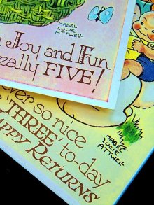 他の写真3: ５歳のお誕生日　バースデカード　かごの中の５人の妖精たち　 アトウェル 　