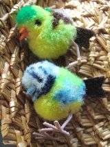 小鳥　シュタイフ　ミニチュアサイズのポンポンバード　