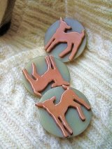 LAST ONE！　ピンクのこひつじ　セルロイド　ボタン　
