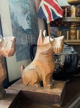 ブックエンド　ガラス目テリア　イギリス