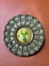 スズランのアンティークボタン　ヴィクトリアン　セルロイド　　　