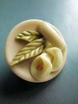 セルロイド　フラワーボタン　カフスボタン