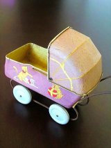 ブリキの乳母車　ドール用サイズ　ベビーカー　テディベアにも