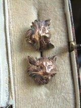ヴィクトリアンキャット　フレンチボタン　コパー　