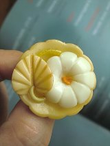 セルロイド　フラワーボタン　大きなサイズ