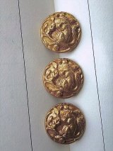 こずえの上のリスの親子　フランス　りす　アンティーク レリーフ