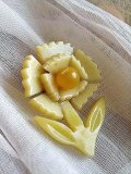 一輪の花　シックなカラー　セルロイドボタン