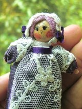 ハンドメイドドール　ラベンダーのサシェ　ポプリ　英国 　アンフラー　　