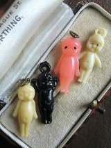 キューピーのセルロイドチャーム　４個まとめて
