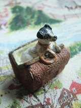 いっしょに連れてって　犬とボストンバック　ミニチュア　　