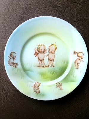 画像2: キューピーの絵皿　ローズオニール　ドイツ製　アンティークプレート　
