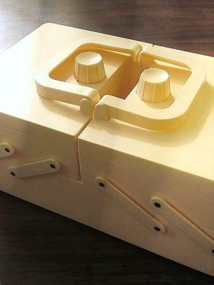 画像5: たまご色のソーイングボックス　裁縫箱　フォールディングタイプ　