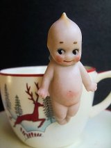ハンギングキューピー　カードホルダー　ビスク　ミニチュァ　ドイツ　ローズオニール
