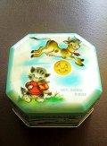 マザーグースのヴィンテージ缶　イングランド　ナーサリーライム　