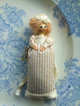 ハンドメイドドール　針さし　アンフラー　ラベンダーのサシェ　ポプリ　英国 ロンドンより　　　