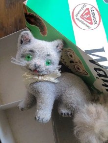 他の写真2: 灰色猫さん　ワグナー社　トイアニマル　グレーキャット  旧西ドイツ　WAGNER