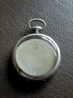 画像1: 銀の懐中時計　シルバーフレーム　２．ガラスケース　ディスプレー　たからもの入れ　