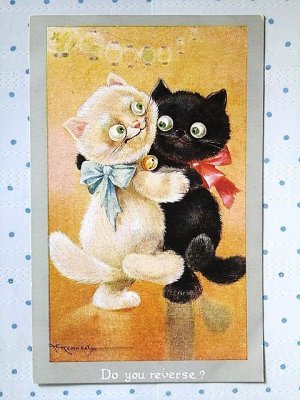 画像3: 古い時代の猫のぬいぐるみカード　英国　EINCO FIFI 　　