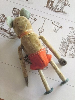 画像4: でんぐり返しをするネズミ君　ねじ巻きトイ　ぜんまい　ドイツ　シュコー 