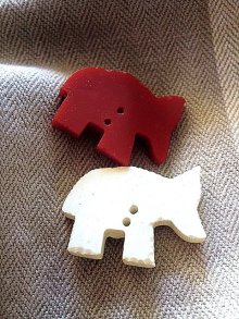 他の写真1: 象さん　ベークライトボタン
