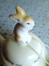 うさぎのドリップキャッチャー　ティ－ポット　ミニチュア　ドイツ　陶器　
