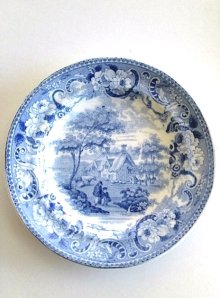 他の写真3: ブルー＆ホワイト　皿　アンティーク　プレート ２．　イギリス