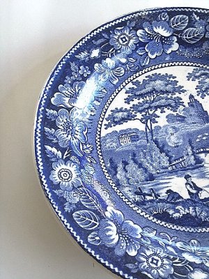 画像4: ブルー＆ホワイト　皿　アンティーク　プレート　１．　イギリス