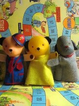 スーティー　SOOTY,  SWEEP &  SCAMPI 　フィンガーパペット ３個セット　from  LONDON　