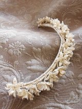ワックスフラワー　はなかんむり　花嫁のティアラ　アンティーク