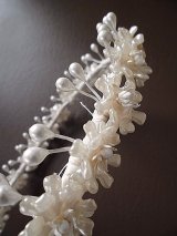 ワックスフラワー　はなかんむり　花嫁のティアラ　アンティーク