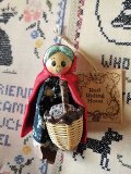 ハンドメイドドール　赤ずきんちゃん　アンフラー　ミニチュアサイズ　from LONDON