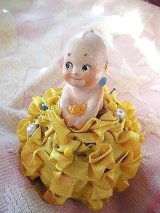 ピンクッション　キューピー　ハーフドール　針山