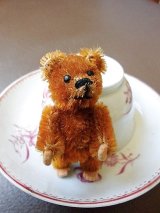 シュコー　ミニチュアベア　オレンジブラウン　フエルトパッド　
