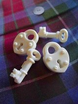 鍵と錠前のボタン　Key ＆ Ｌock　ヴィンテージ　　　